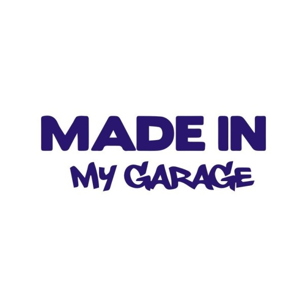 Autosticker gemaakt in mijn garage 4