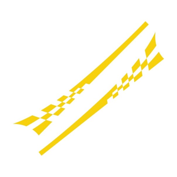 Autostickers race-strepen 2 stuks 12