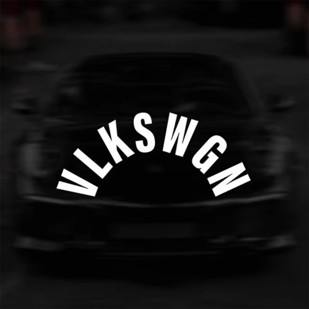 Autotarra 15 x 6 cm vinyylitarra VLKSWGN Takapyyhkijän koriste Auton muotoilu Kuorma-autot Moottoripyörät Kypärät valkoinen
