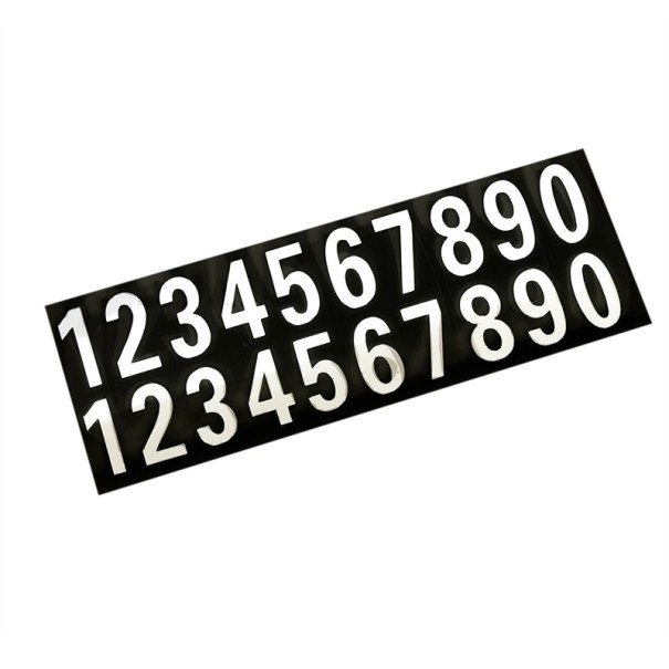 Autotarrat - numerot valkoinen