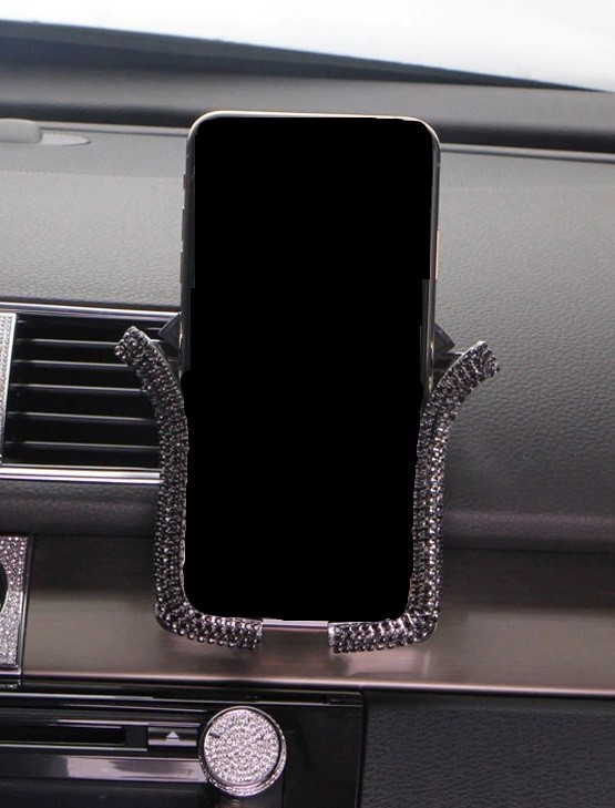 Autotelefoonhouder met strass steentjes 1