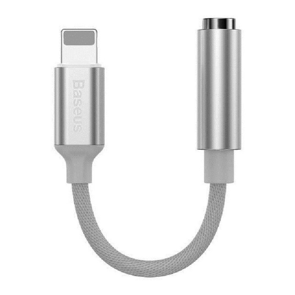 AUX-adapter för Apple iPhone Lightning till 3,5 mm uttag vit