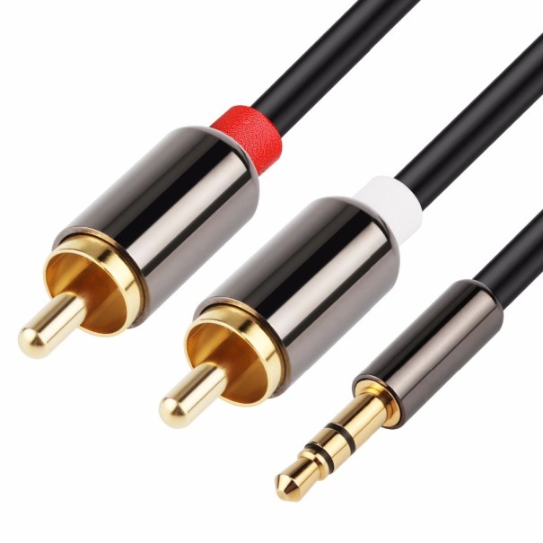 AUX prepojovací kábel - 3 výstupy 50 cm