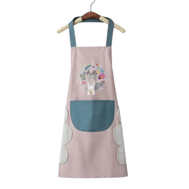 Avental de Cozinha 65 x 70 cm Impermeável e à Prova de Óleo Avental de Cozinha para Uso Doméstico para Homens e Mulheres Adultos Estilo Moderno com Alça para o Pescoço 1