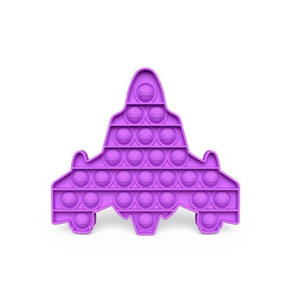 Avión de juguete antiestrés Pop it morado