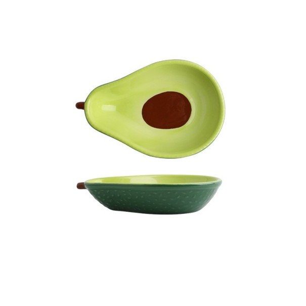 Avocadoformet bakke S