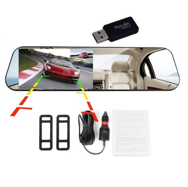 B435 Dash Camera in Rear View Mirror 1