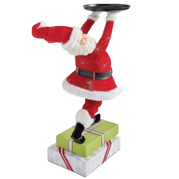 Babbo Natale che tiene un vassoio 1