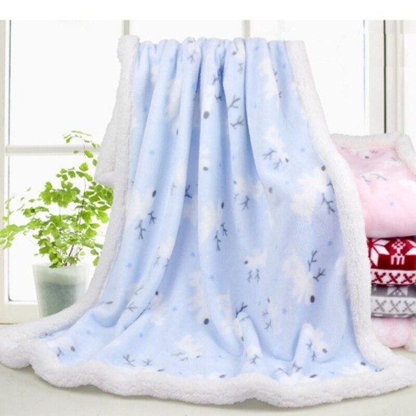 Baby Blanket 80x100 cm light blue
