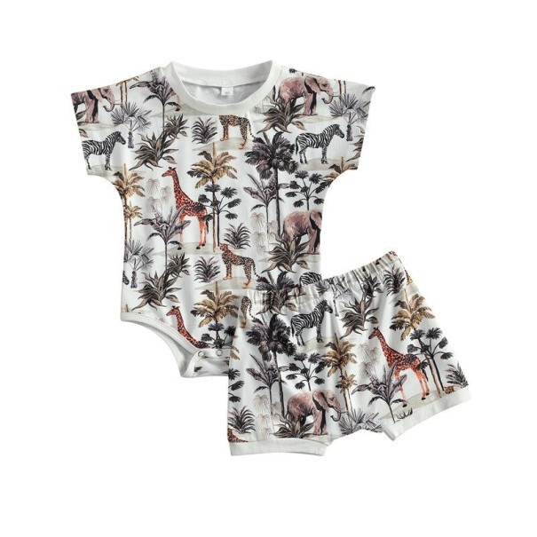 Baby body&#39;s en shorts L1717 12-18 maanden