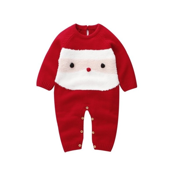 Baby heldragt med julemotiv T2736 0-6 måneder