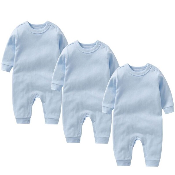 Baby jumpsuit 3 stuks T2581 lichtblauw 3-6 maanden