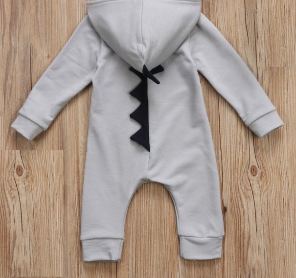 Baby jumpsuit - Dinosaurus J1341 grijs 12-18 maanden