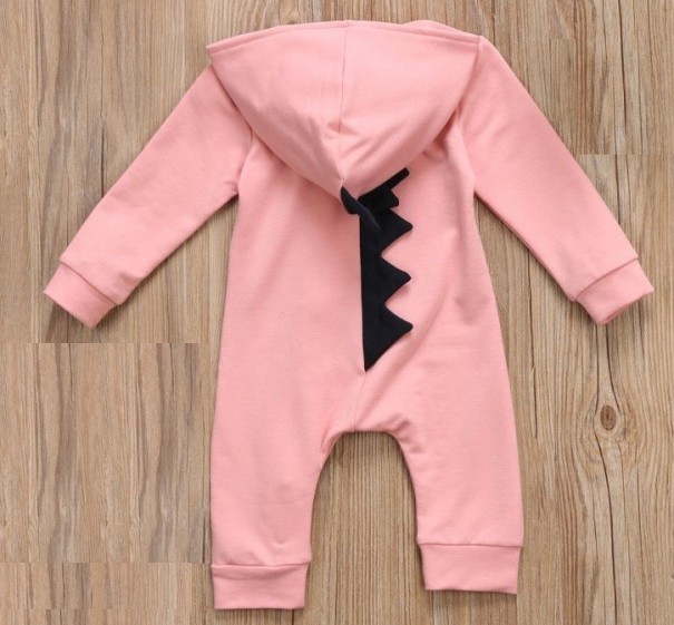 Baby jumpsuit - Dinosaurus J1341 roze 0-6 maanden