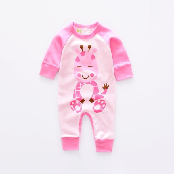 Baby jumpsuit - Giraf - 2 stuks 9-12 maanden