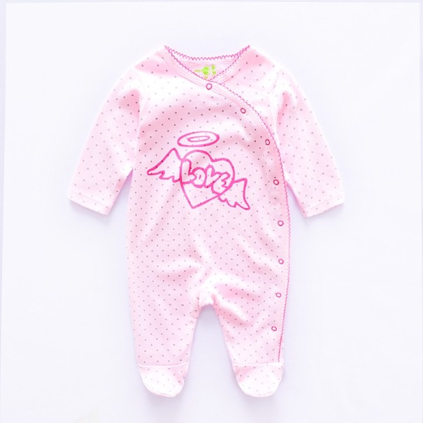 Baby jumpsuit med hjärtan - 2 st