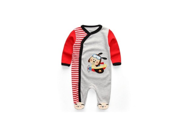 Baby jumpsuit met print J688 0-3 maanden F