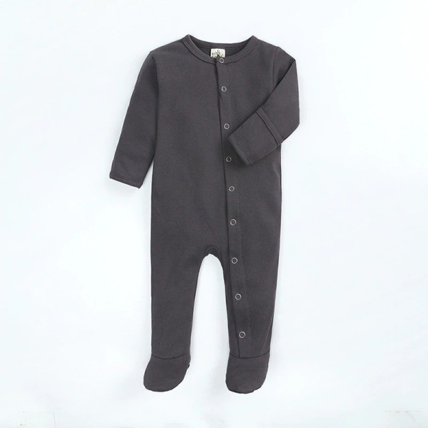 Baby jumpsuit T2565 donkergrijs 9-12 maanden