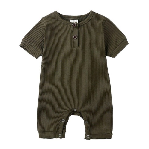 Baby jumpsuit T2570 olijfgroen 0-3 maanden