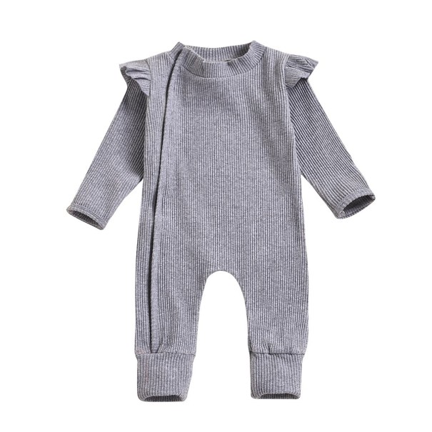 Baby jumpsuit T2609 grå 0-3 månader