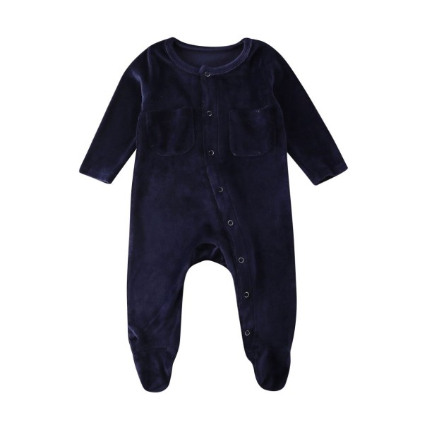 Baby jumpsuit T2624 mörkblå 0-3 månader