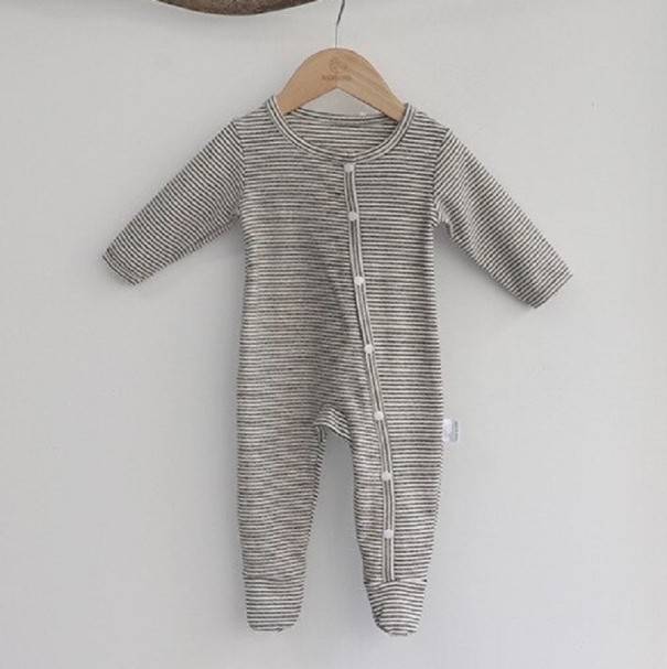 Baby jumpsuit T2654 grå 0-3 månader