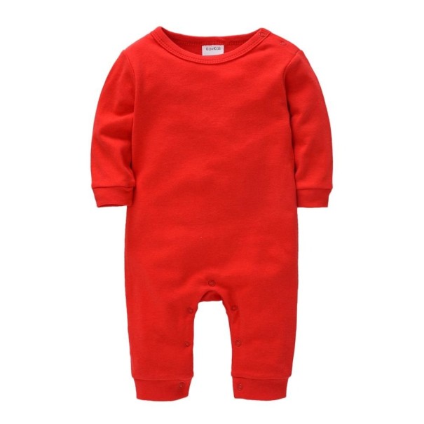Baby jumpsuit T2658 rood 0-3 maanden
