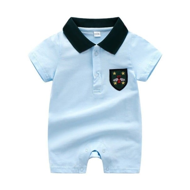Baby jumpsuit T2676 ljusblå 3-6 månader