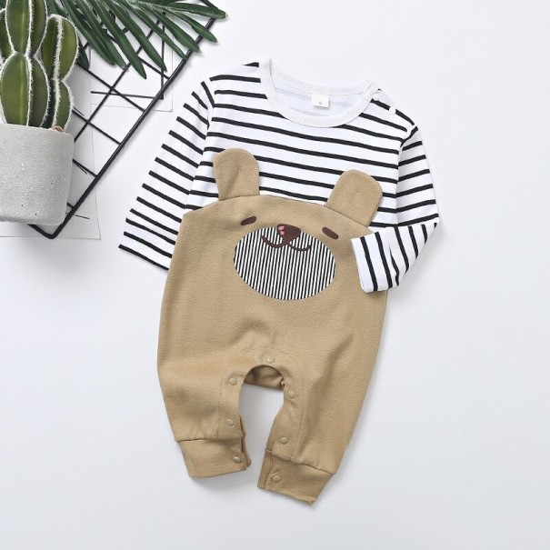 Baby jumpsuit T2722 ljusbrun 12-18 månader