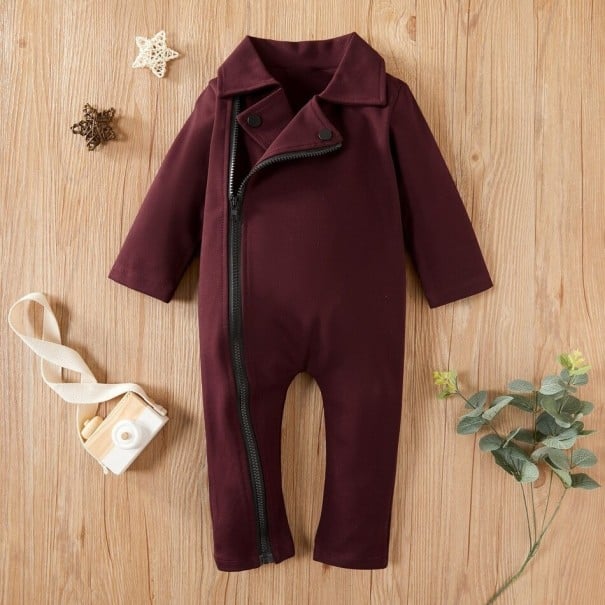 Baby jumpsuit T2746 bordeaux 12-18 maanden