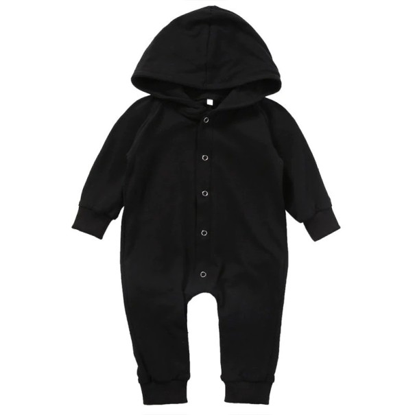 Baby jumpsuit zwart T2747 0-3 maanden