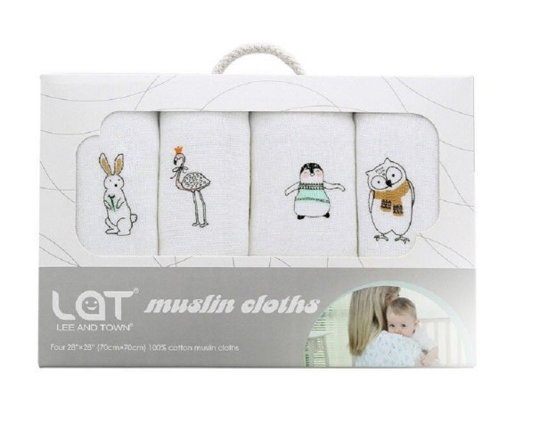 Baby katoenen luiers 4 stuks 4