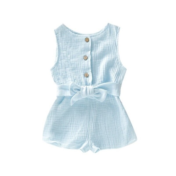 Baby-Overall für Mädchen T2691 hellblau 0-3 Monate