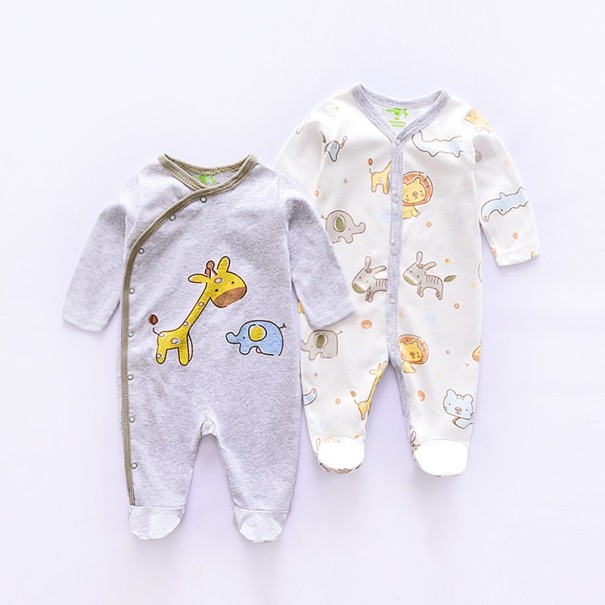 Baby-Overalls mit Tieren – 2 Stück 0-3 Monate