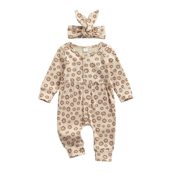 Baby pige heldragt med pandebånd T2737 6-12 måneder