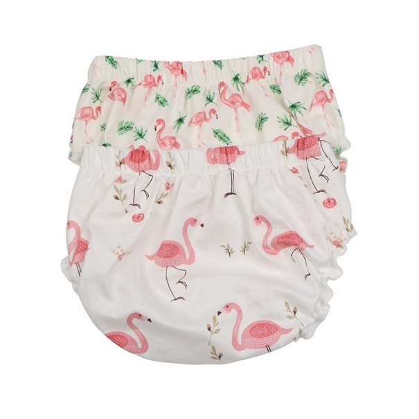 Babyblöjbyxor med flamingos