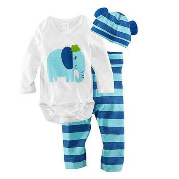Babybody och byxor grön 12-18 månader