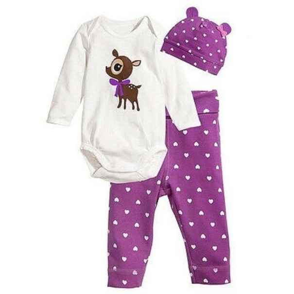 Babybodys und -hosen lila 6-12 Monate