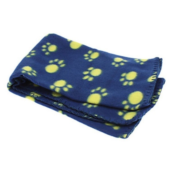 Babydeken met pootjes donkerblauw