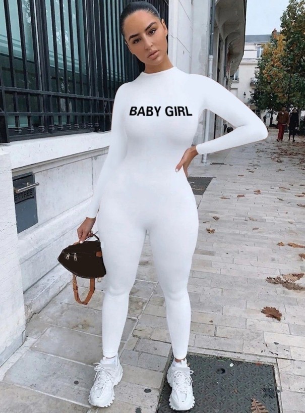 Babymeisjes overall wit M