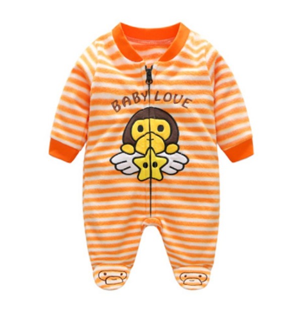 Babyoverall mit Affenprint J690 3-6 Monate C