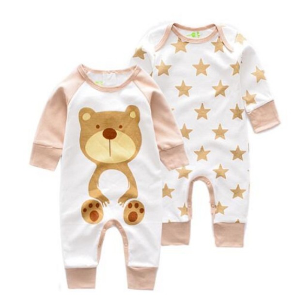 Babyoverall mit Bär - 2 Stück 0-3 Monate