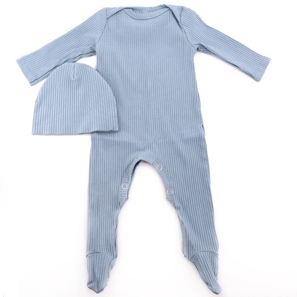 Babyoverall mit Mütze T2678 hellblau 0-3 Monate