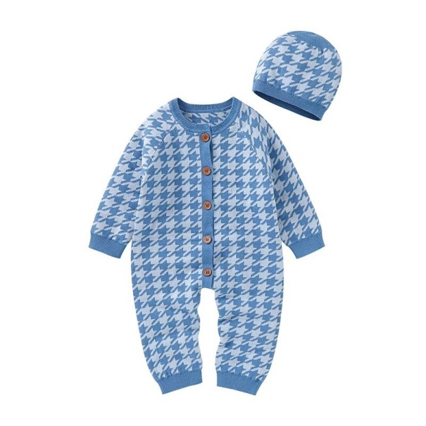 Babyoverall mit Mütze T2696 hellblau 0-3 Monate