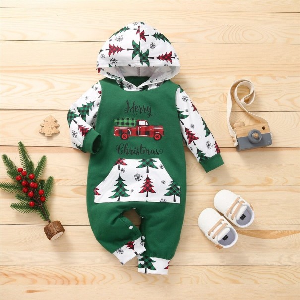 Babyoverall mit Weihnachtsmotiv T2660 6-9 Monate C