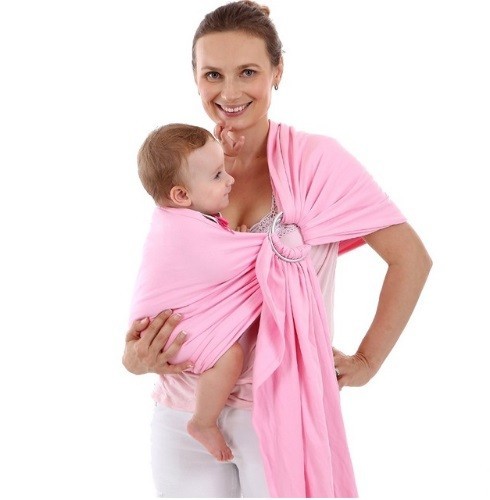 Babysjal med ringar J2976 rosa