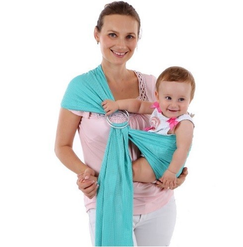 Babysjal med ringar J2976 turkos