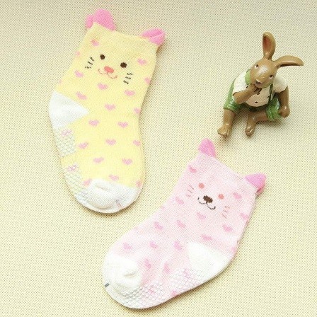 Babysocken mit Katze – 2 Paar 6-9 Monate E