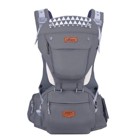 Babytrage mit Taschen J2482 grau