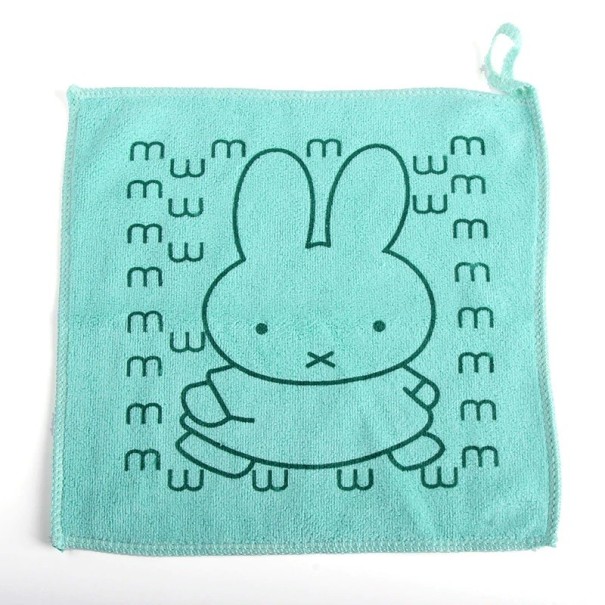Babywaschlappen mit Hase J1872 grün